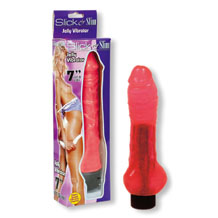 Slick & Slim; 7' Anal Vibrator Pink