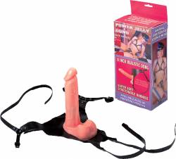 8' Jelly Dong with Harness