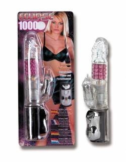 Eclipse 1000. Ultra soft jelly vibrator with adjustale vibra