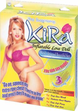 'Kira' PVC inflatable screening doll.