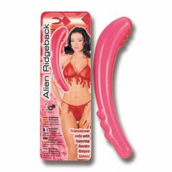 Alien ridgeback. Translucent jelly with tapering double ridg