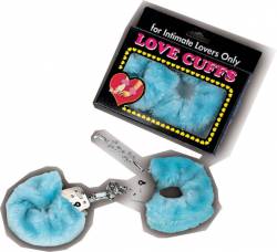 Metal Handcuff with Plush Blue