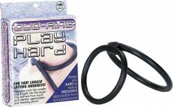 Duo Ring in Black 8' Shape rubber ring