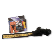 Underpants with willy meter