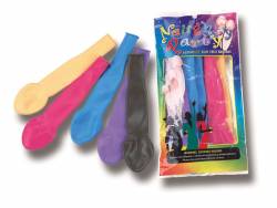 8 bouncy 22'' fully erect balloons. Diferent colors