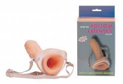 STRAP-ON HOLLOW EXTENDER FOR MEN