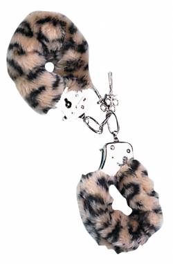 LOVE CUFFS LEOPARD PLUSH
