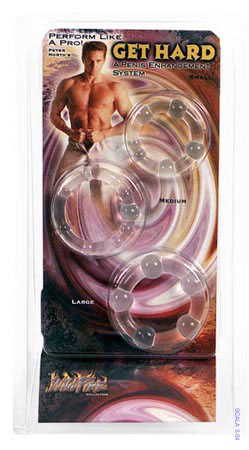 GET HARD - THREE RINGS - CLEAR