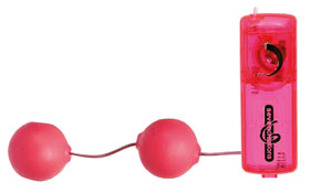 VIBRATING BALLS JELLY PINK