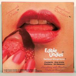 LADIES EDIBLE UNDIES STRAW/CHOCO