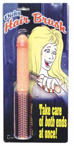 Lockenbürste mit Penisgriff