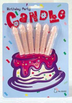 Mini Penis Kerzen 6er (7cm hoch)