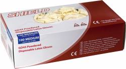 Latex Einweghandschuhe 100er Box Gr. S - 100St