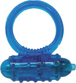 Vibrating cockring blue
