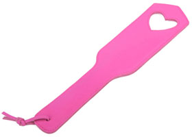 Polished leather (nubuk) paddle pink