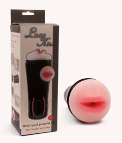 Vibrátoros száj fekete tubusban