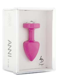 JEWELL BUTT PLUG ROUND PINK T1