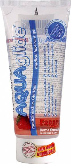 AQUAglide Erdbeer (strawberry), 100 ml