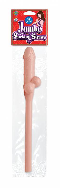 JUMBO SUCKING STRAWS FLESH 11