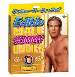 EDIBLE MALE GUMMY UNDIES PEACH