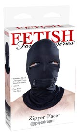Fetish Fantasy Series Zipper Face Hood
