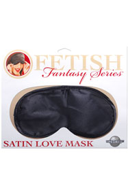 Satin Love Mask Black