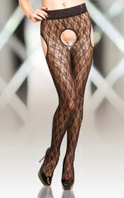 Crotchless Tights 5505, black/ 2