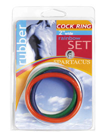 SPARTACUS Cock Ring Set 5er, O 5,1cm