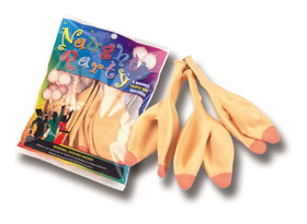 Boobie Balloons; 6pcs. flesh color