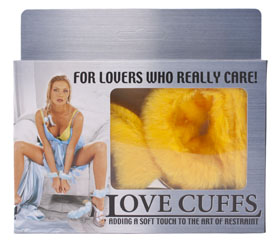 Metal Handcuff with Plush yellow