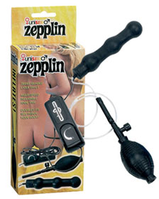 ZEPPLIN BLACK INFLATABLE ANAL WAND
