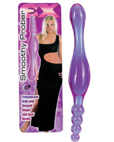 Smoothy prober. Translucent jelly with smooth shape and anal