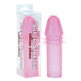 Super stretch. Pink silicone sleeve