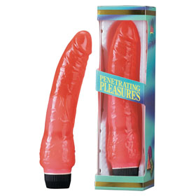Jungle Bunny; 8' Jelly Vibrator Pink